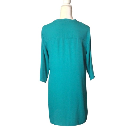 MNG Basics Green Tunic/Mini Dress Size US 6 - Picture 6 of 9